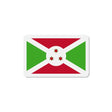 Aimant drapeau burundi rectangulaire finition décorative