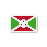 Aimant drapeau burundi rectangulaire finition décorative