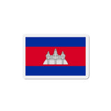 Aimant drapeau cambodge forme rectangulaire décoratif