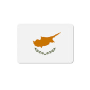 Aimant drapeau chypre forme rectangulaire décoratif