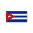 Aimant drapeau cuba rectangulaire coloré décoration métal