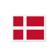 Aimant drapeau danemark forme rectangulaire décoratif