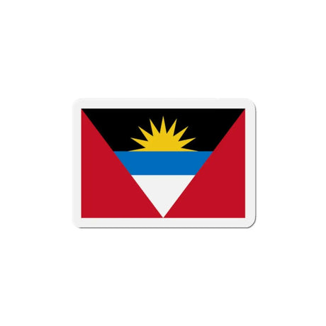 Aimant drapeau d’antigua-et-barbuda forme rectangulaire