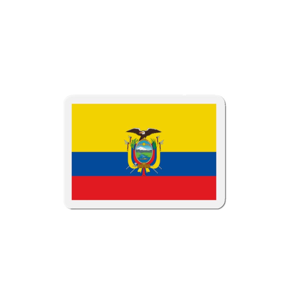 Aimant Drapeau de l'Équateur en plusieurs taiiles - Pixelforma 