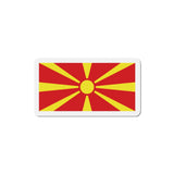 Aimant Drapeau de la Macédoine du Nord en plusieurs taiiles - Pixelforma 