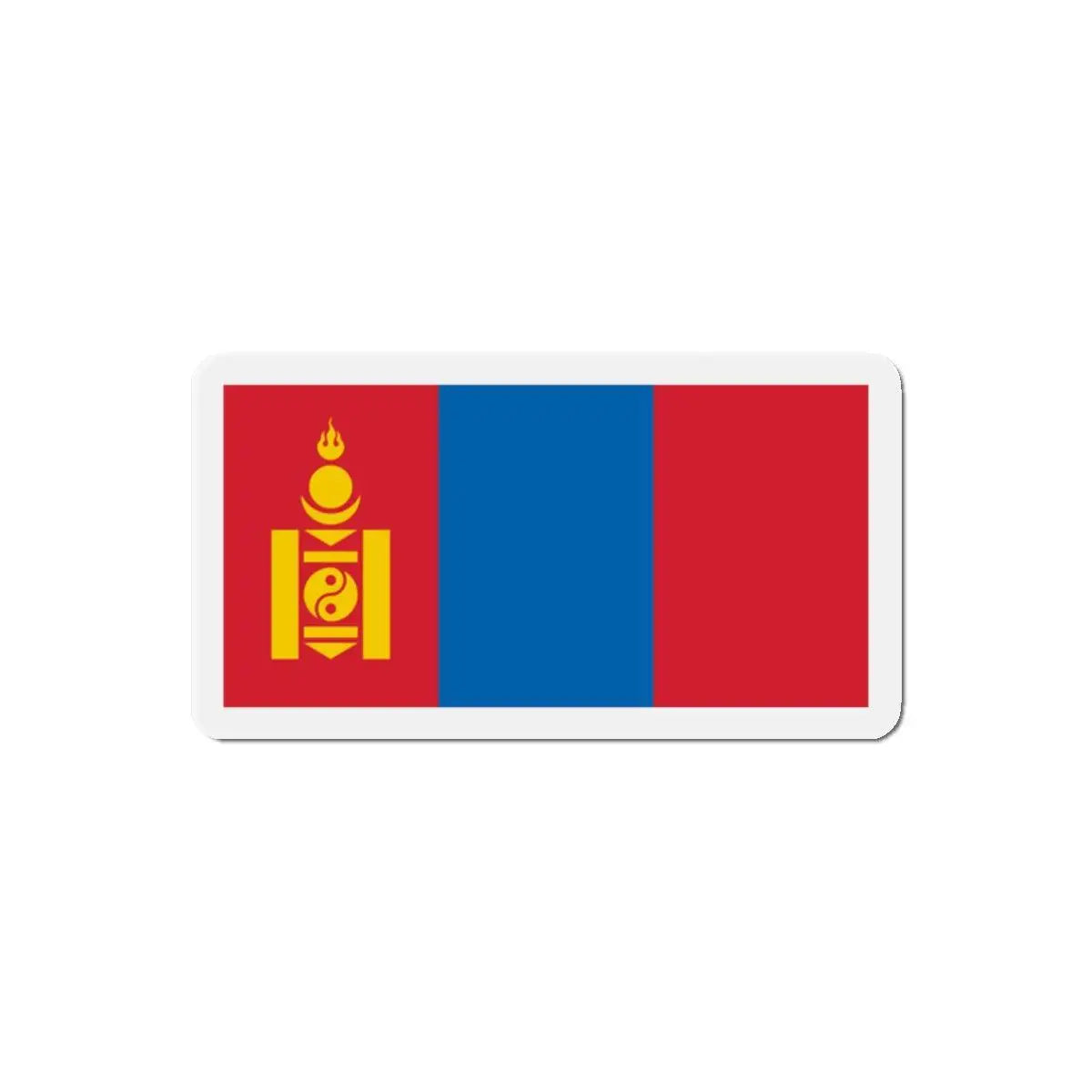 Aimant Drapeau de la Mongolie en plusieurs taiiles - Pixelforma 