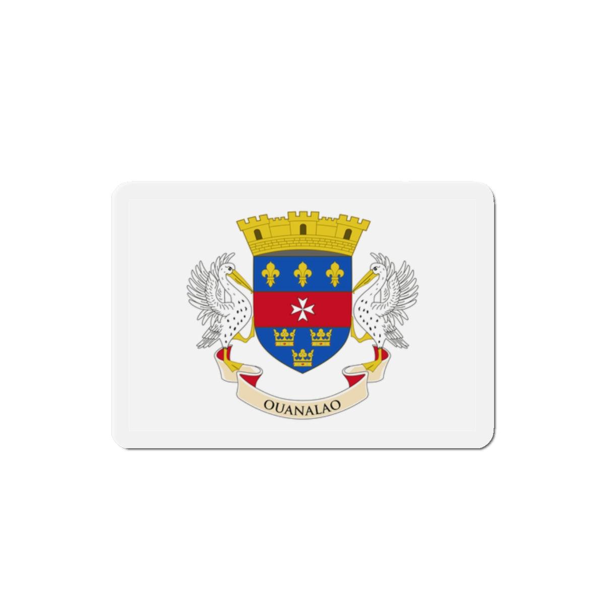 Aimant Drapeau de Saint-Barthélemy en plusieurs taiiles - Pixelforma