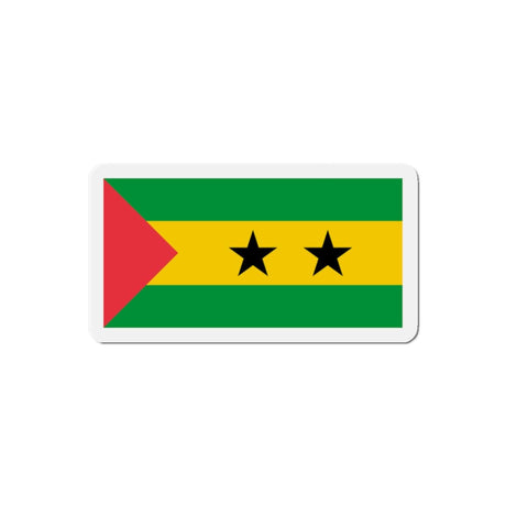 Aimant Drapeau de Sao Tomé-et-Principe en plusieurs taiiles - Pixelforma