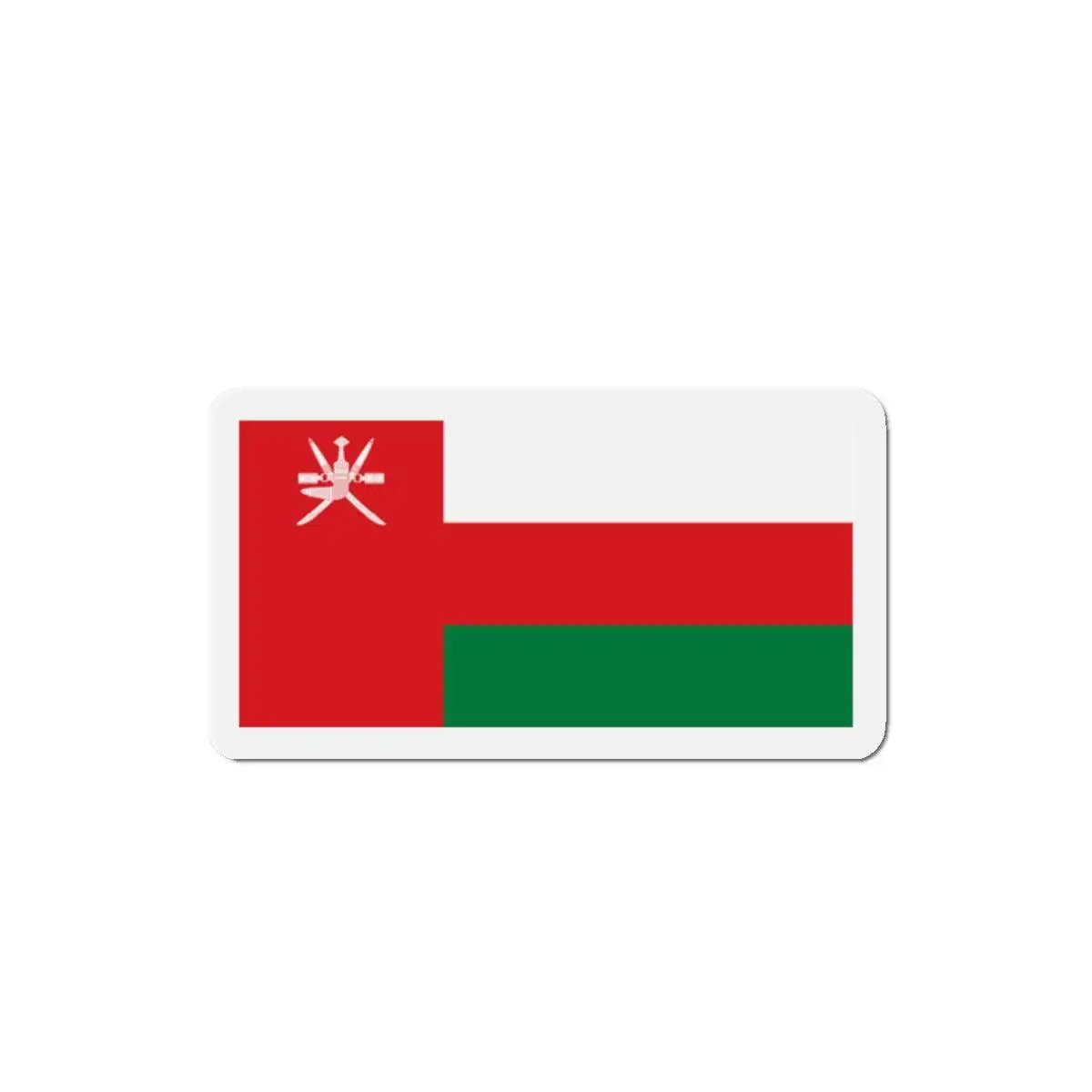 Aimant drapeau d’oman forme rectangulaire pour décoration