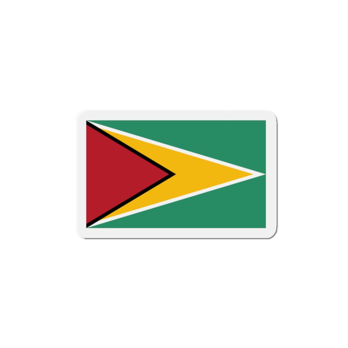 Aimant Drapeau du Guyana en plusieurs taiiles - Pixelforma 