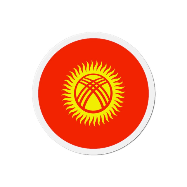 Aimant Drapeau du Kirghizistan en plusieurs tailles - Pixelforma 