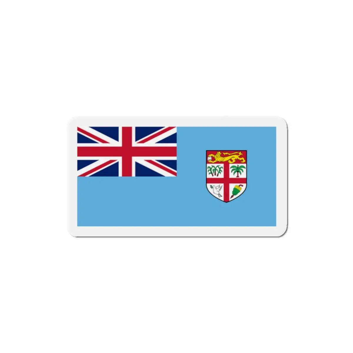 Aimant drapeau fidji rectangulaire décoratif pour frigo