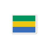 Aimant drapeau gabon forme rectangulaire finition soignée