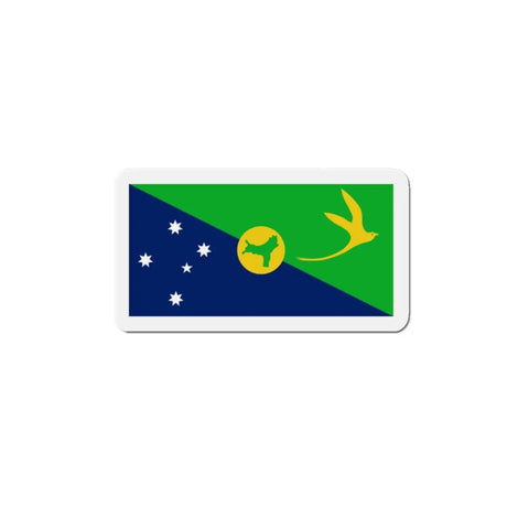 Aimant drapeau île christmas forme rectangulaire magnétique