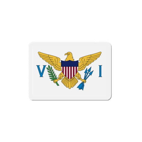 Aimant drapeau îles vierges forme rectangulaire décoratif