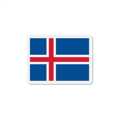 Aimant drapeau islande forme rectangulaire coloré décoratif