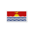Aimant drapeau kiribati forme rectangulaire décoratif