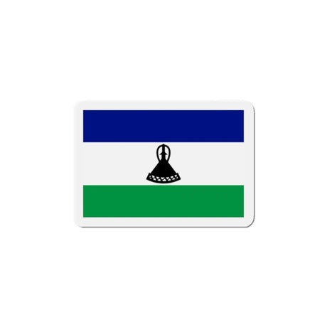 Aimant drapeau lesotho rectangulaire décoratif magnétique
