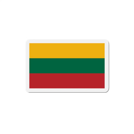 Aimant drapeau lituanie forme rectangulaire déco métal