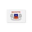 Aimant drapeau mayotte forme rectangulaire décoratif
