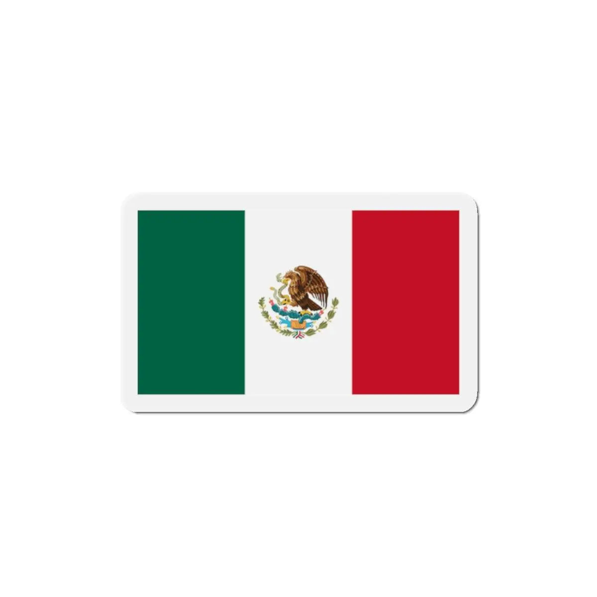 Aimant drapeau mexique forme rectangulaire déco métal