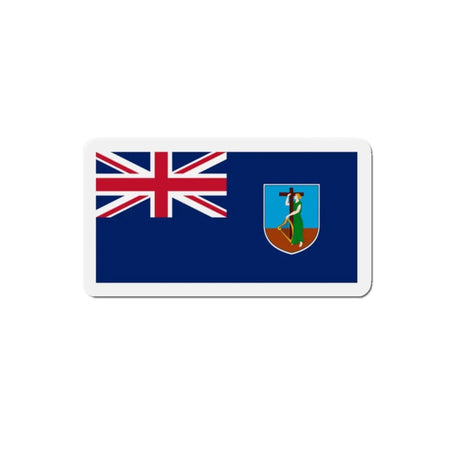 Aimant drapeau montserrat forme rectangulaire plusieurs couleurs