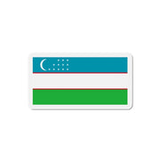 Aimant drapeau ouzbékistan forme rectangulaire décoratif