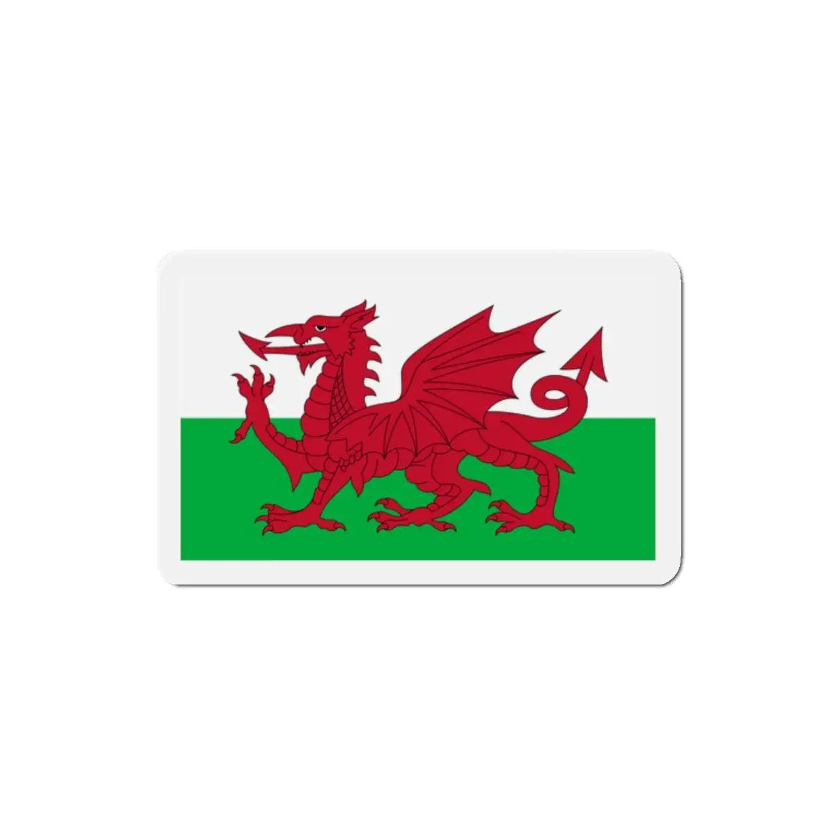 Aimant drapeau pays de galles forme rectangulaire décoratif
