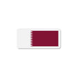 Aimant drapeau qatar forme rectangulaire finition soignée