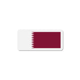 Aimant drapeau qatar forme rectangulaire finition soignée