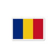 Aimant drapeau roumanie forme rectangulaire décoratif