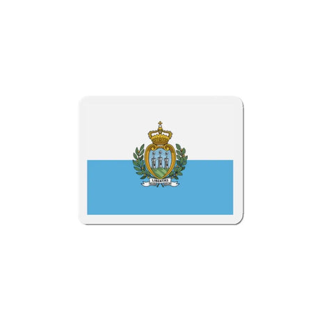 Aimant drapeau saint-marin forme rectangulaire décoratif