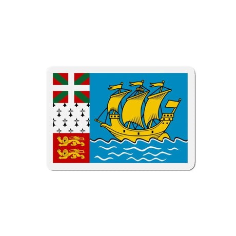 Aimant drapeau saint-pierre-et-miquelon forme rectangulaire
