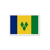 Aimant drapeau saint-vincent-et-les-grenadines rectangulaire