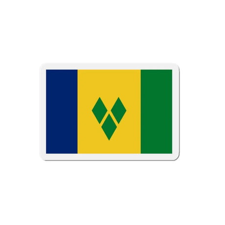 Aimant drapeau saint-vincent-et-les-grenadines rectangulaire