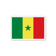 Aimant drapeau sénégal forme rectangulaire couleurs vives