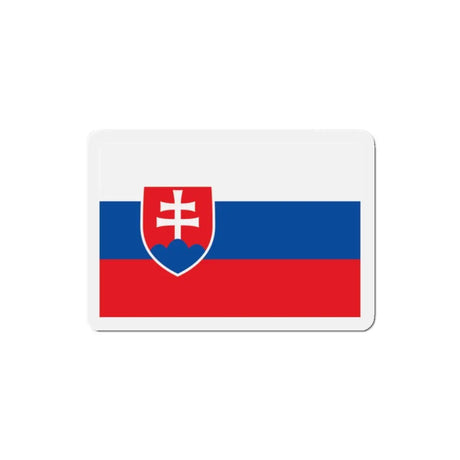 Aimant drapeau slovaquie forme rectangulaire couleur vive