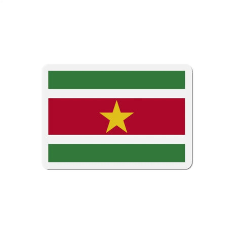 Aimant drapeau suriname forme rectangulaire décoratif