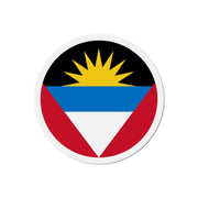 Aimant rond drapeau antigua-et-barbuda décoratif magnétique