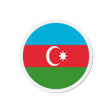 Aimant rond drapeau azerbaïdjan forme décorative magnet