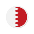 Aimant rond drapeau bahreïn forme décorative aimantée