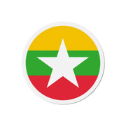 Aimant rond drapeau birmanie déco pratique souvenir
