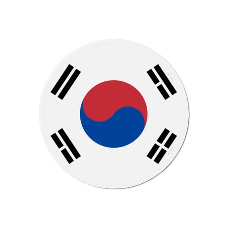 Aimant rond drapeau corée du sud décoratif magnétique