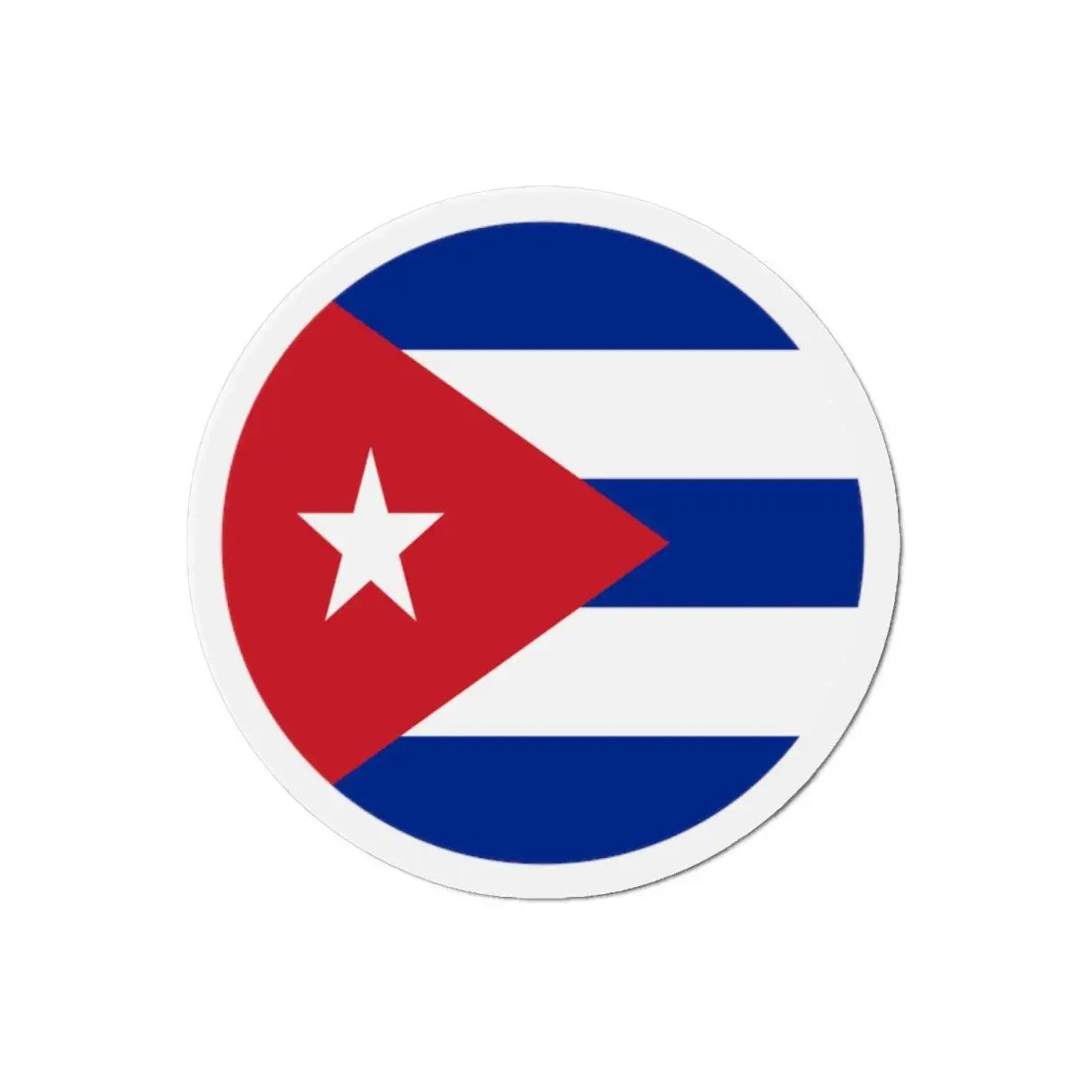 Aimant rond drapeau cuba forme décorative pour réfrigérateur