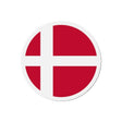 Aimant rond drapeau danemark forme décorative magnétique
