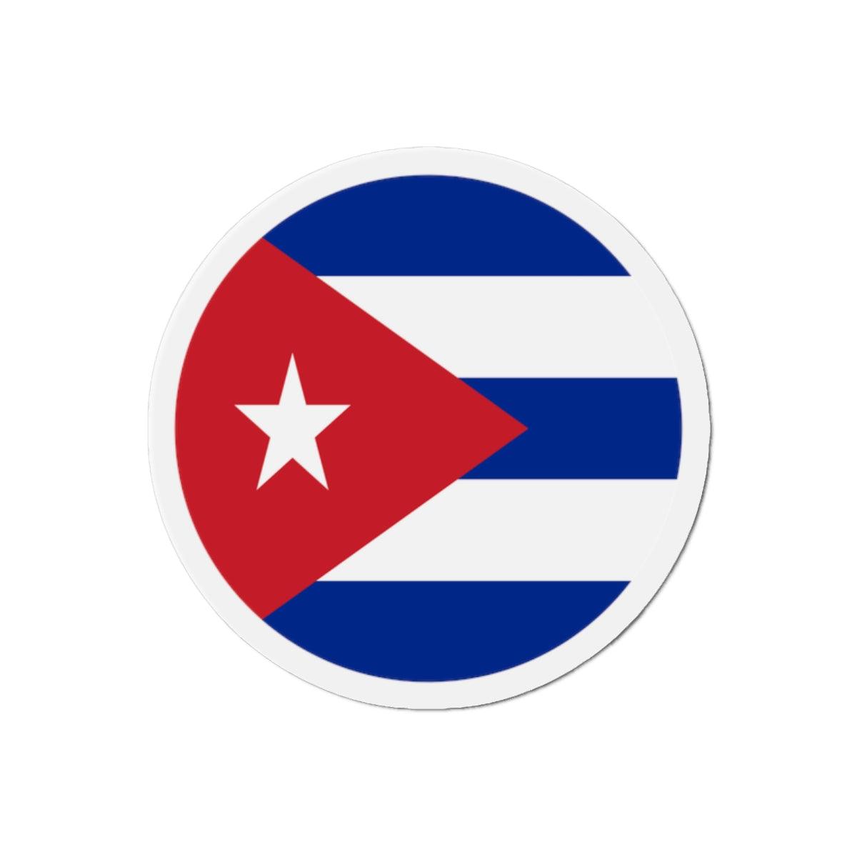 Aimant Rond Drapeau de Cuba en plusieurs tailles - Pixelforma