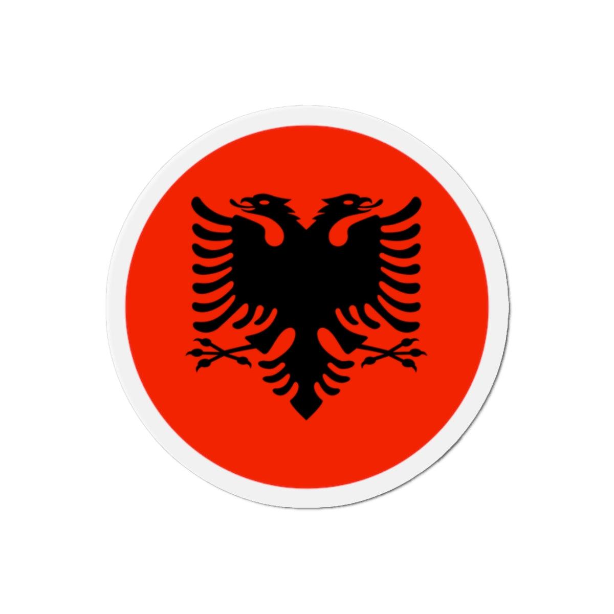 Aimant Rond Drapeau de l'Albanie en plusieurs tailles - Pixelforma 
