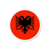 Aimant Rond Drapeau de l'Albanie en plusieurs tailles - Pixelforma