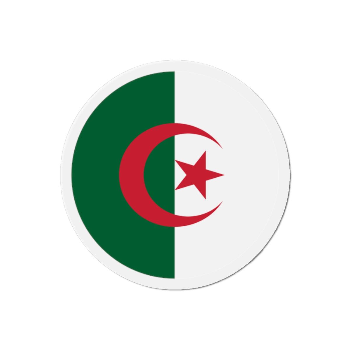Aimant Rond Drapeau de l'Algérie en plusieurs tailles - Pixelforma 