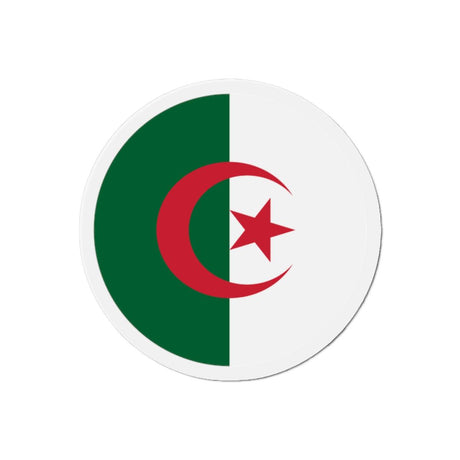 Aimant Rond Drapeau de l'Algérie en plusieurs tailles - Pixelforma 